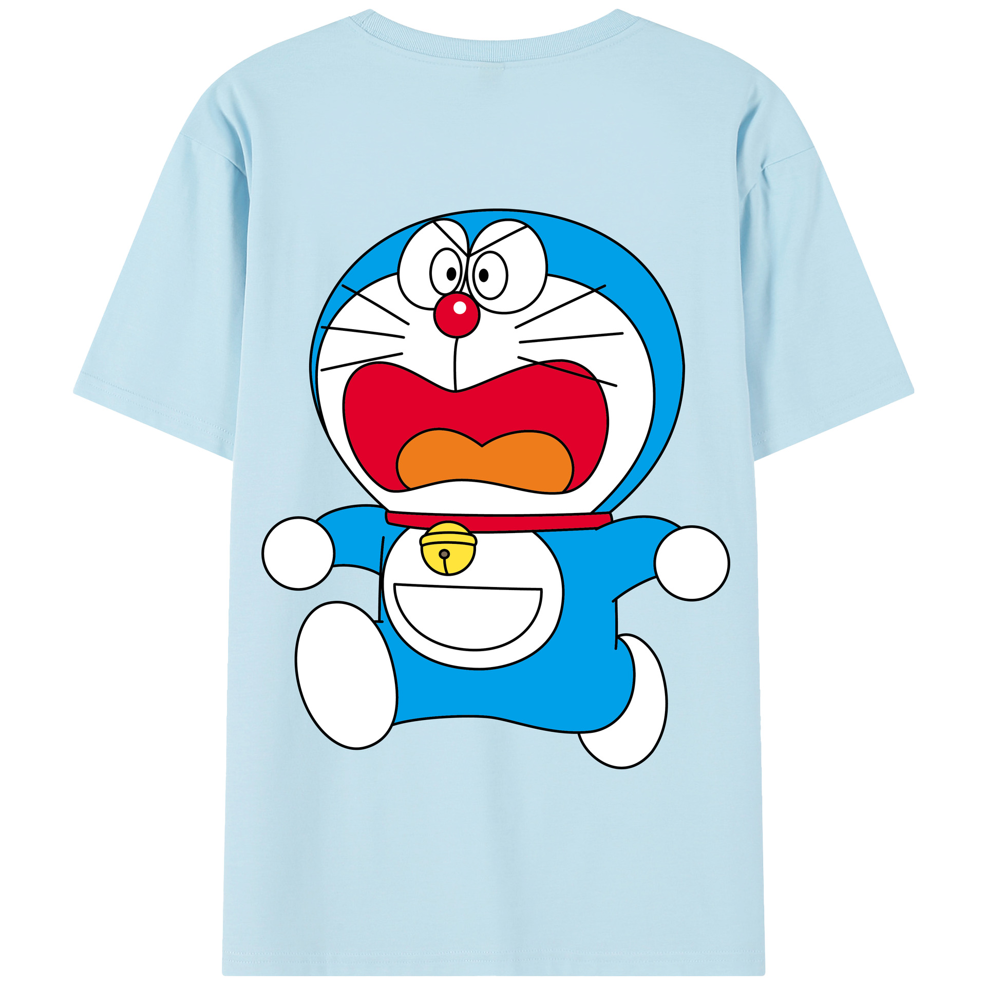 （画像用） ドラえもん Doraemon 綿100％半袖Tシャツ（背面プリント）